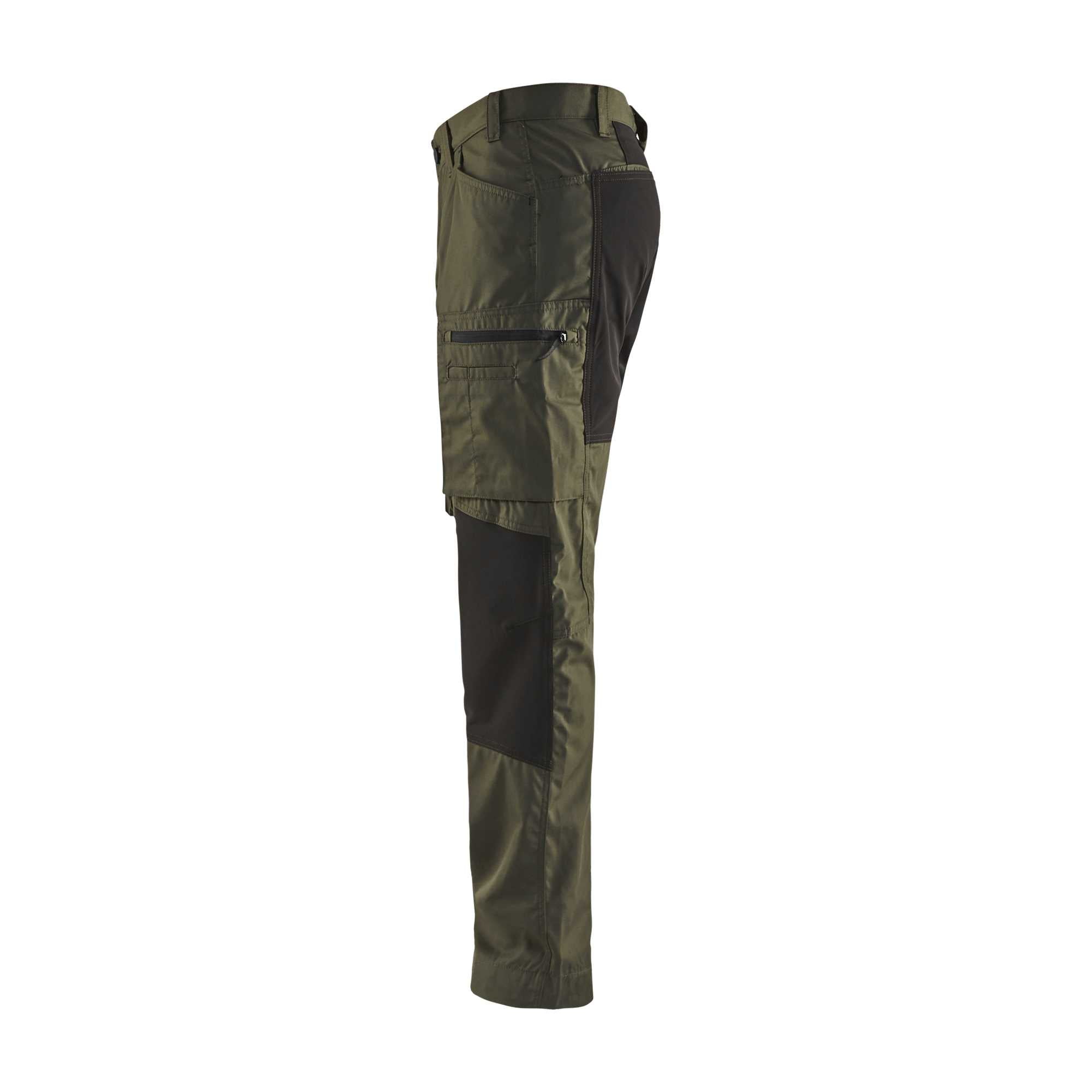 BLAKLADER 14591845 Service Trousers with Stretch Work Trousers Men - stretch panels
